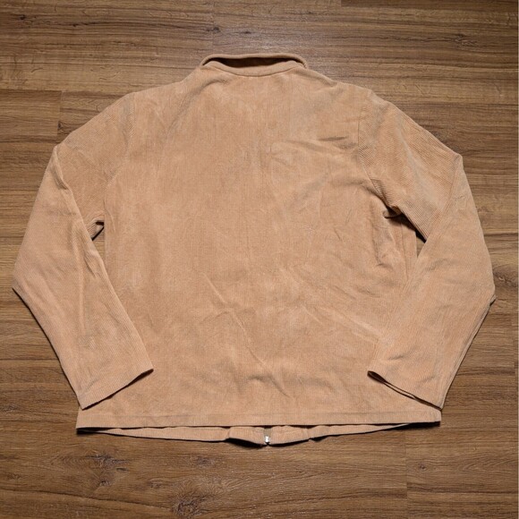 Lands End Corduroy Full Zip Jacket Womens Size Large (14-16) Brown Casual - Picture 7 of 10